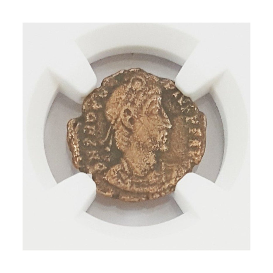Roman Bronze AE3 Of Procopius (AD 365–366) NGC