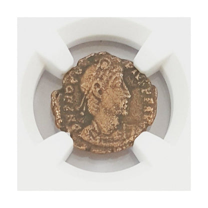 Roman Bronze AE3 Of Procopius (AD 365–366) NGC