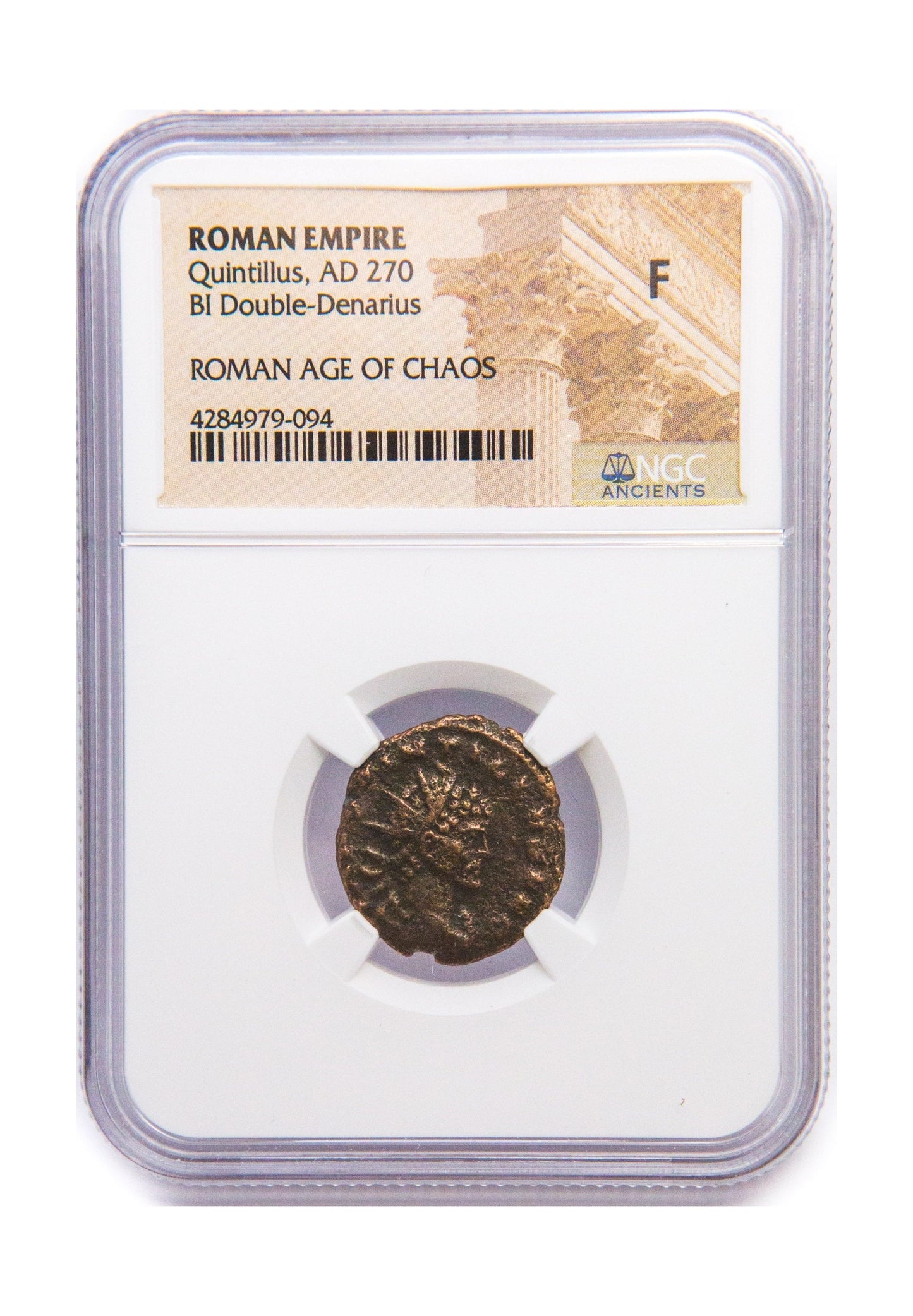 Quintillus Roman AE Antoninianus (AD 270) NGC