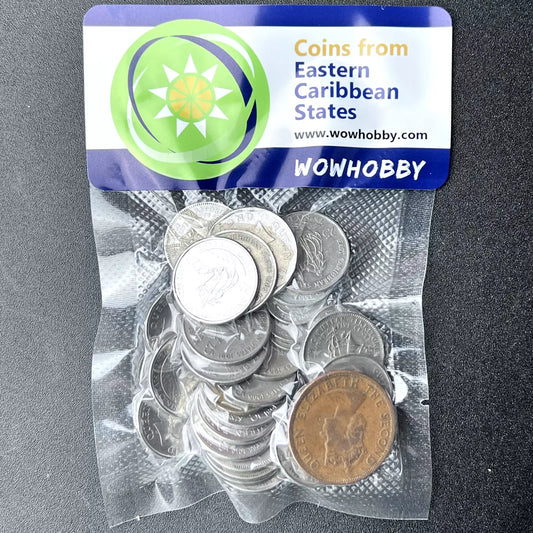 Bag of 35 Coins from the Eastern Caribbean 🇻🇨
