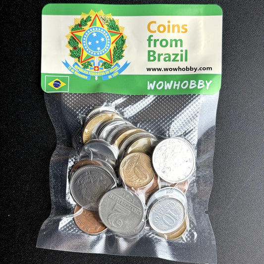 Bag of 45 Coins from Brazil 🇧🇷