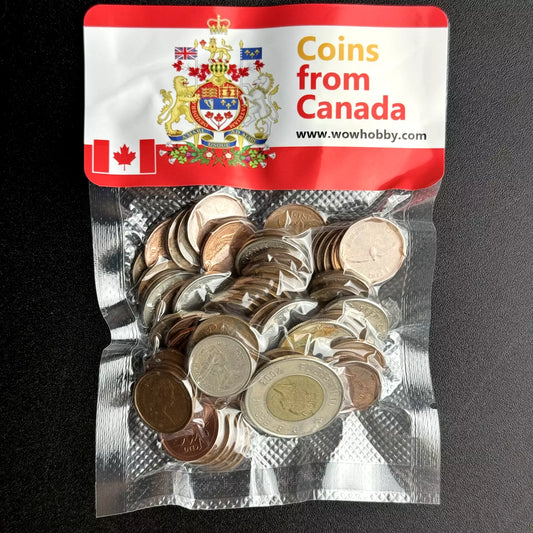 Bag of 50 Coins from Canada 🇨🇦