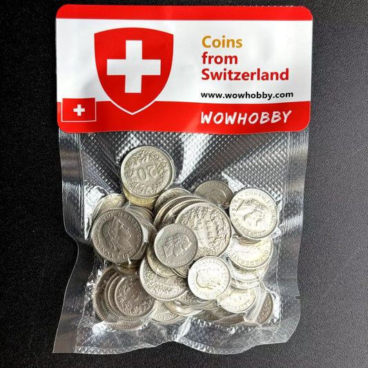 Bag of 50 Coins from Switzerland 🇨🇭
