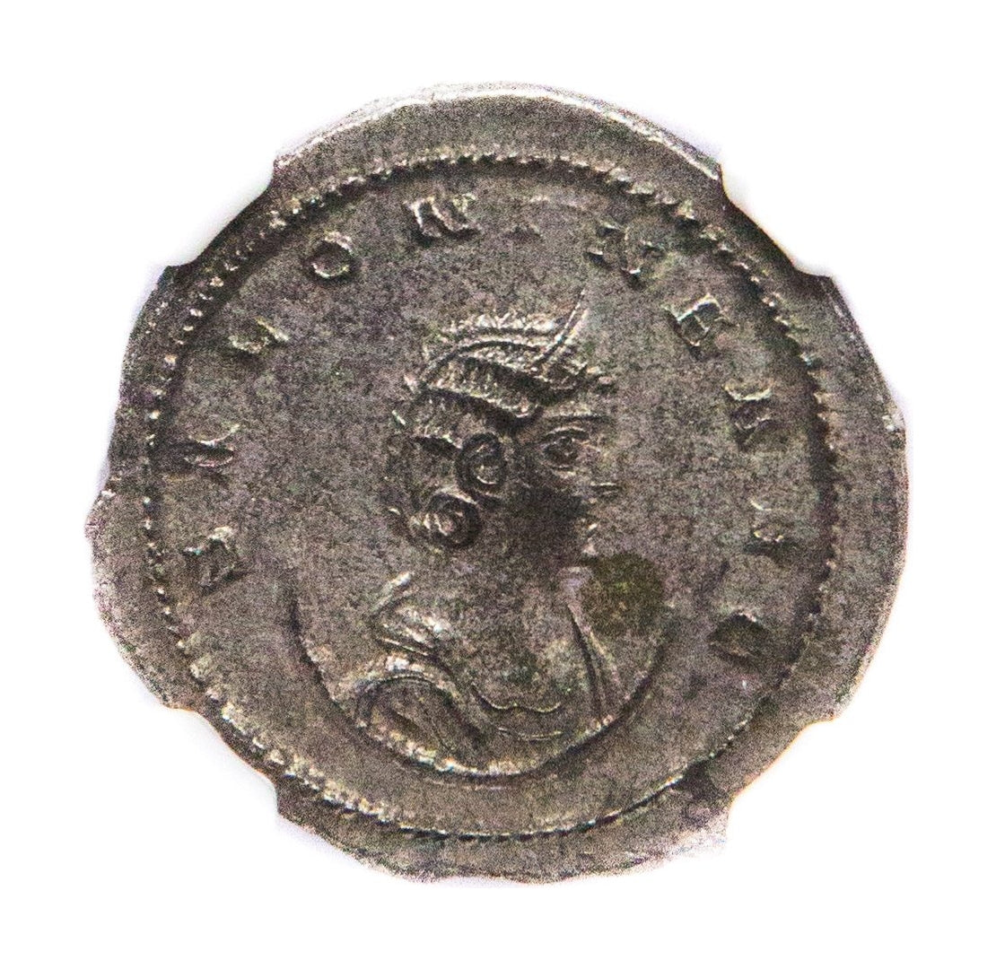 Salonina Roman Silver Antoninianus (NGC Certified Slab)