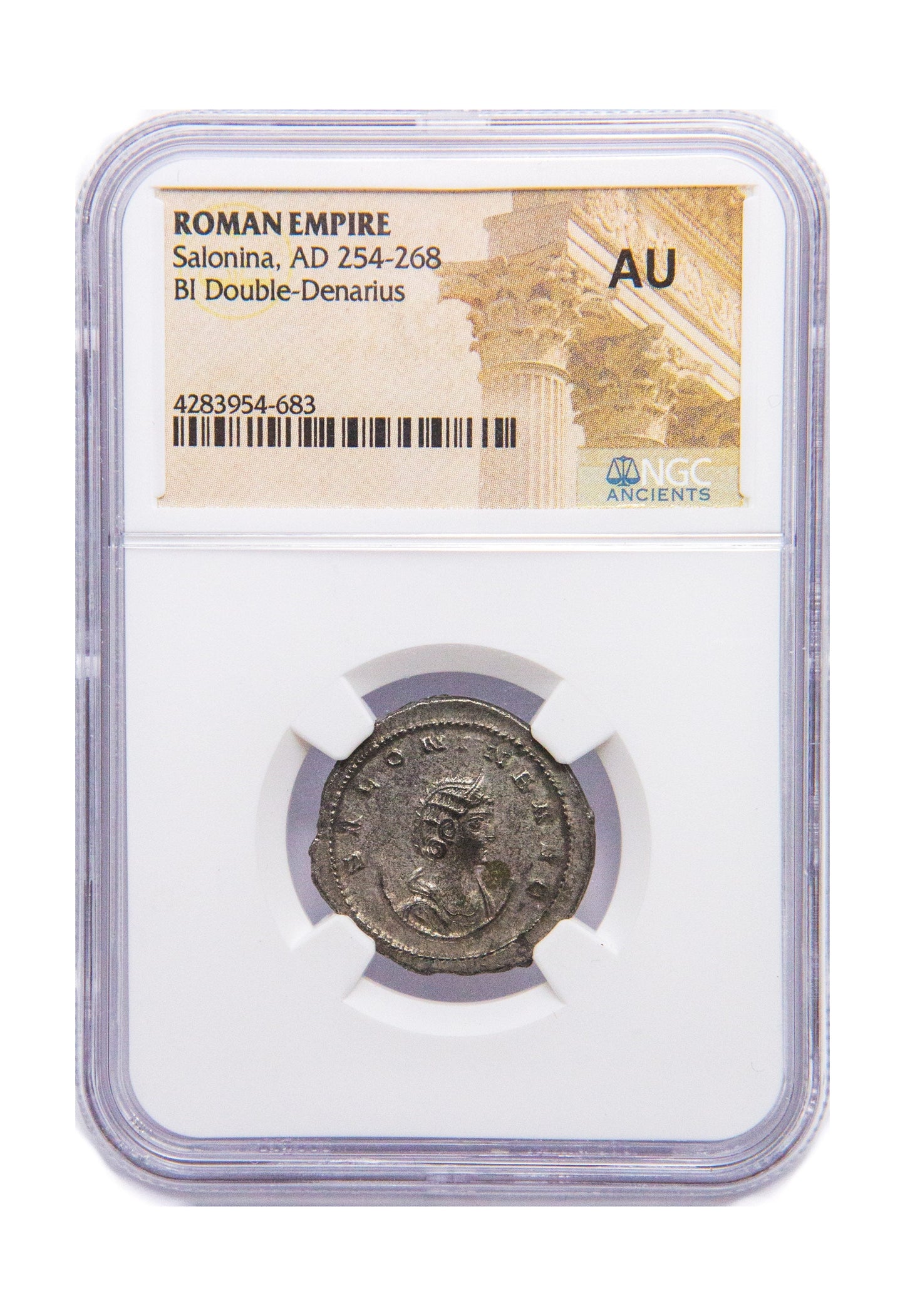 Salonina Roman Silver Antoninianus (NGC Certified Slab)