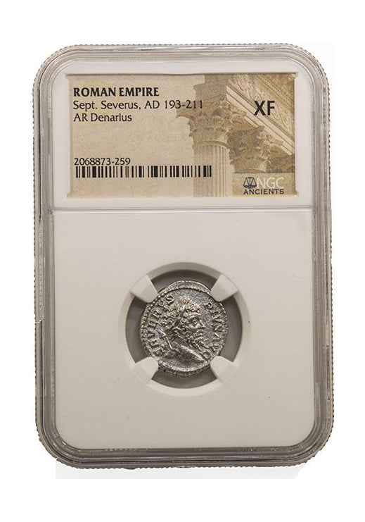 Septimius Severus Roman AR Denarius (AD 193-211) NGC