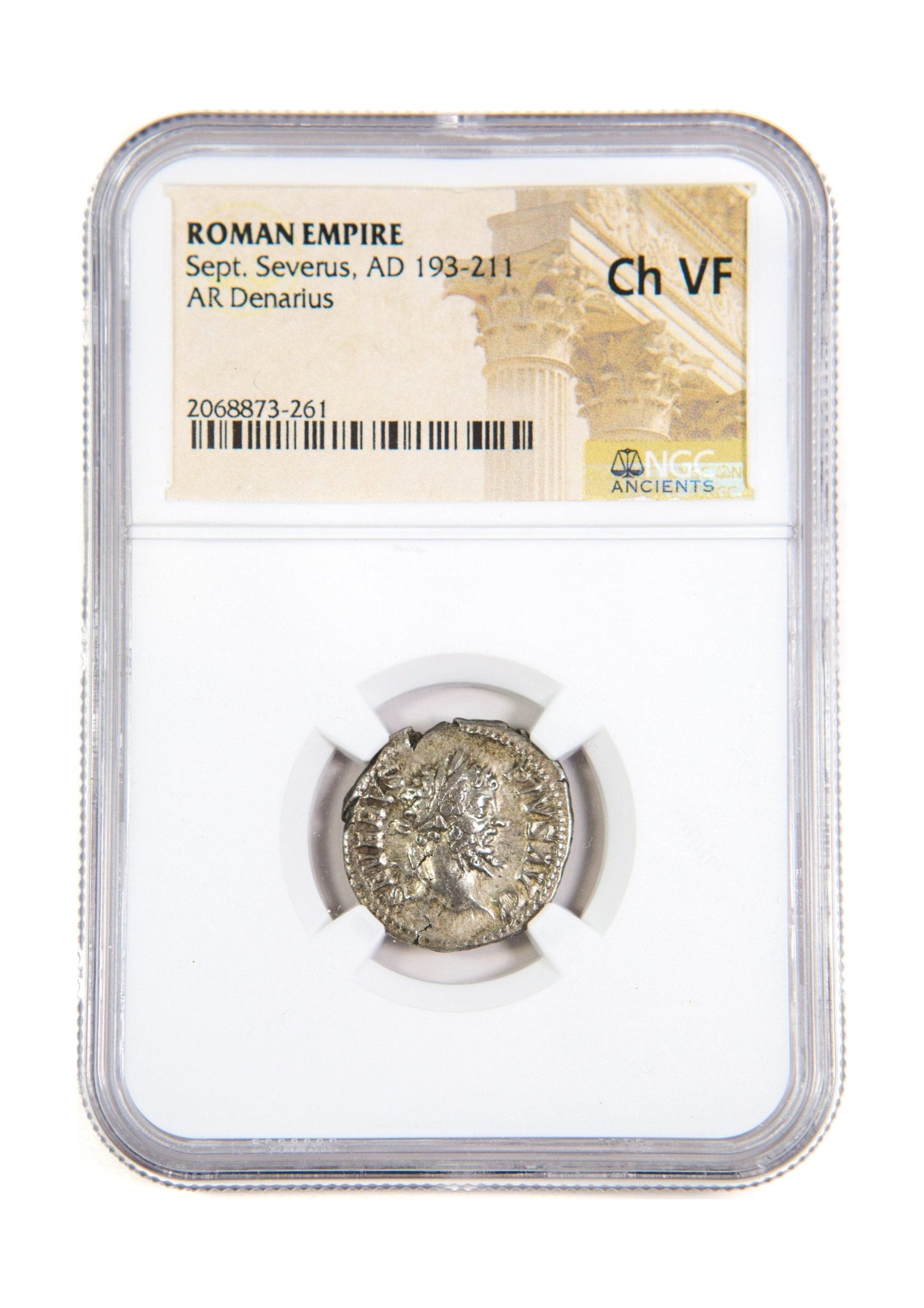 Septimius Severus Roman AR Denarius (AD 193-211) NGC