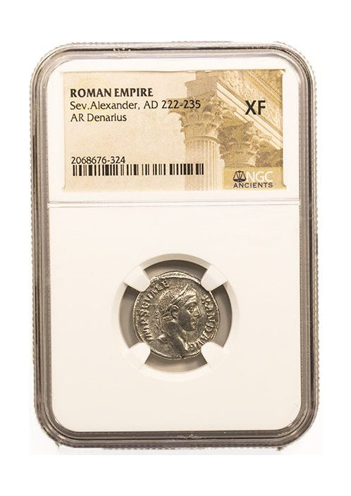 Severus Alexander Roman Silver Denarius (AD 222-235) NGC