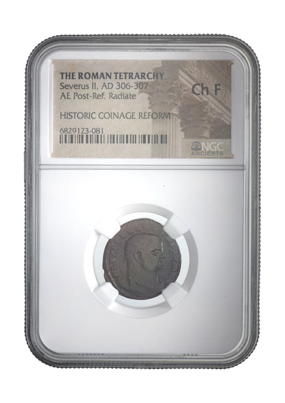 Severus II Roman AE (AD 306-307) NGC