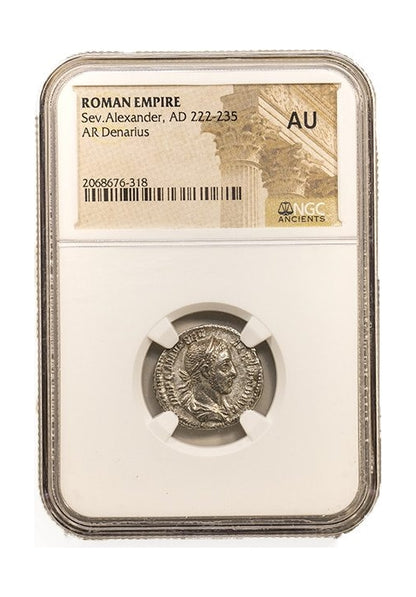 Severus Alexander Roman Silver Denarius (AD 222-235) NGC