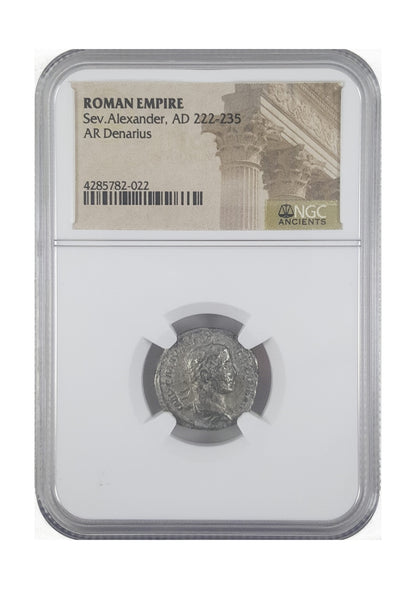 Severus Alexander Roman Silver Denarius (AD 222-235) NGC