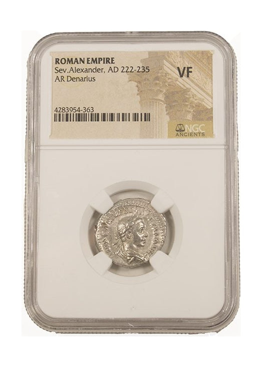 Severus Alexander Roman Silver Denarius (AD 222-235) NGC