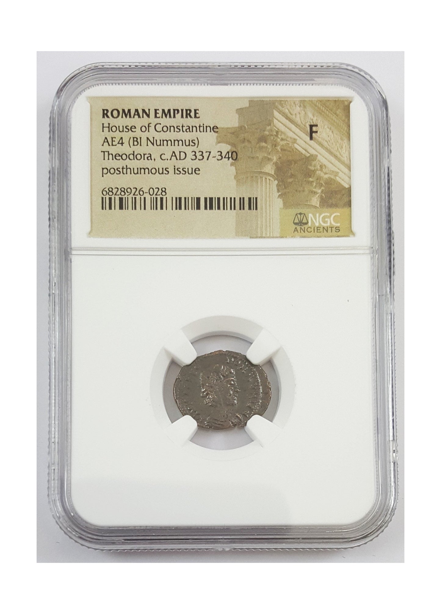 Flavia Maximiana Theodora Roman Bronze NGC