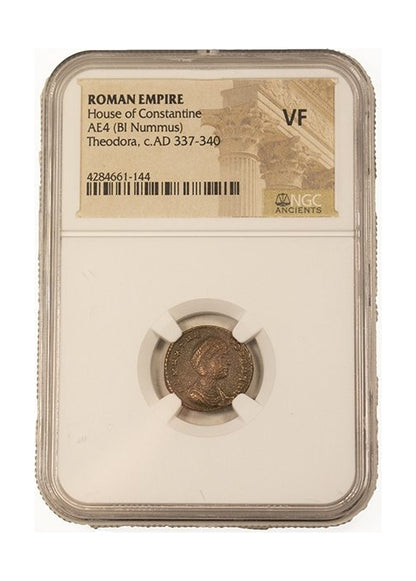 Flavia Maximiana Theodora Roman Bronze NGC