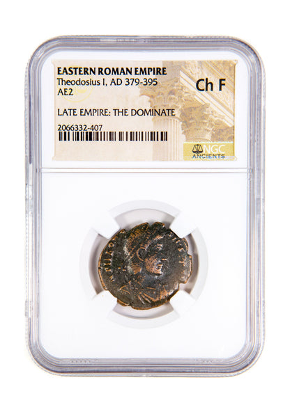 Theodosius I Roman AE2 (AD 379-395) NGC