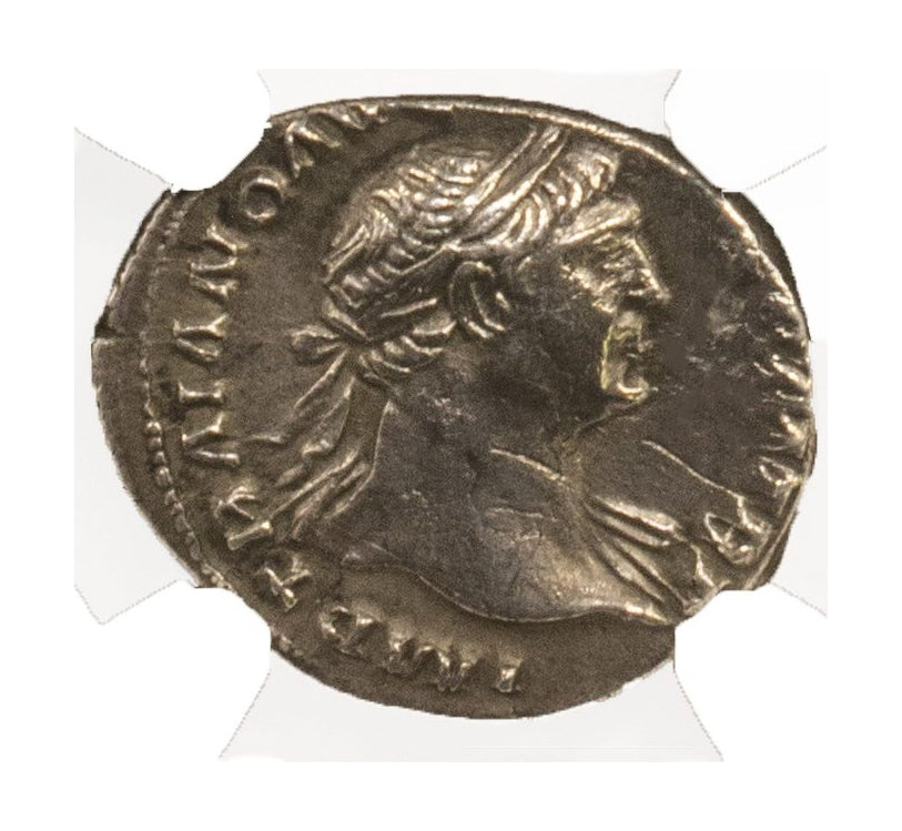 Trajan Roman AR Denarius (AD 98-117) NGC