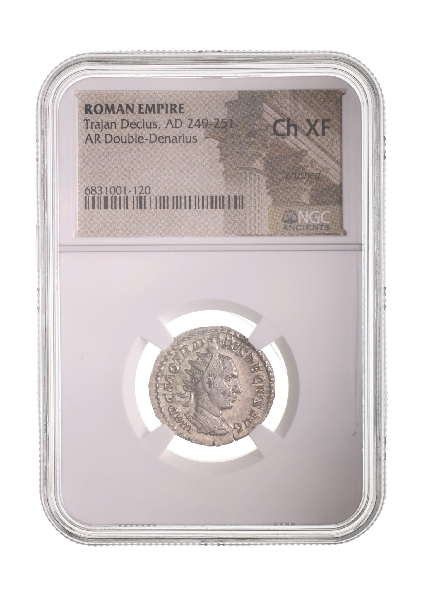 Trajan Decius Roman Silver Antoninianus (NGC Certified Slab)
