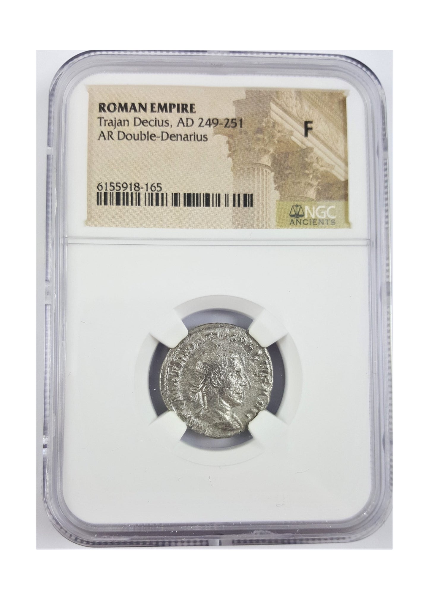 Trajan Decius Roman Silver Antoninianus (NGC Certified Slab)