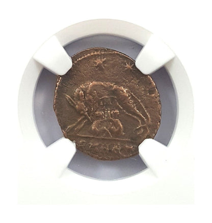Urbs Roma Roman AE Commemorative (AD 330-346) NGC