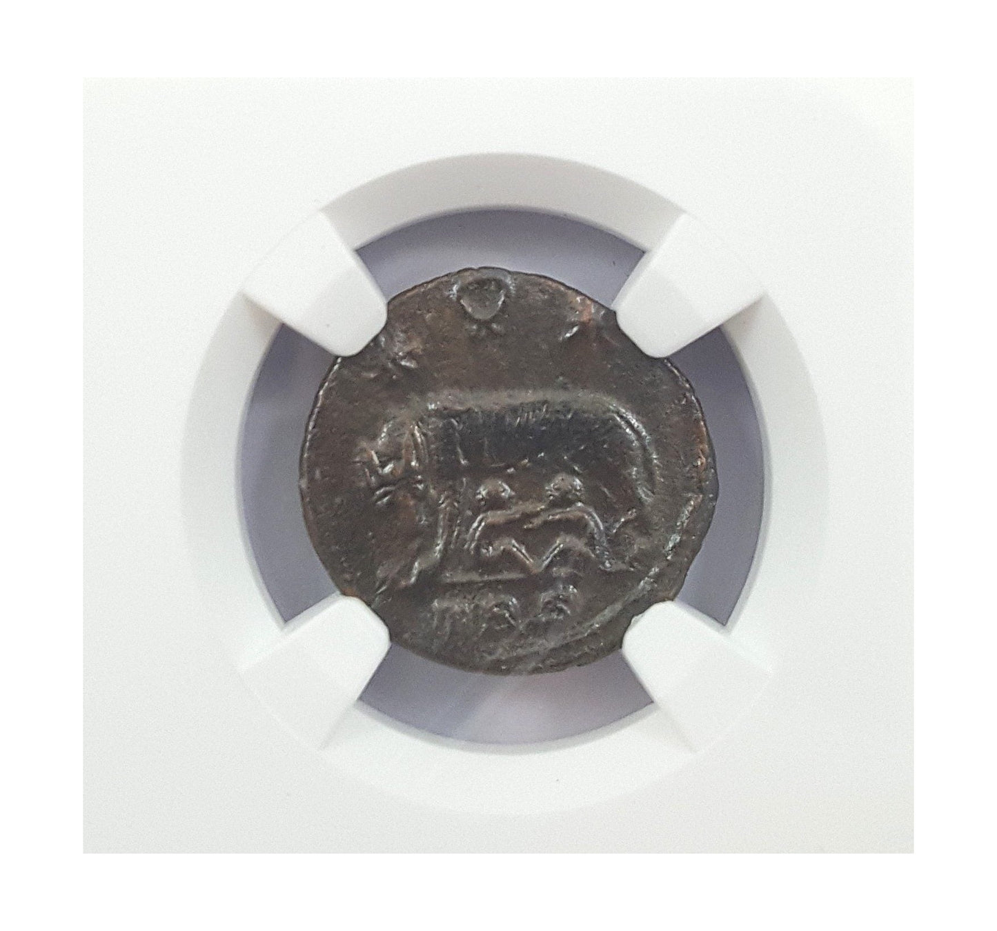 Urbs Roma Roman AE Commemorative (AD 330-346) NGC