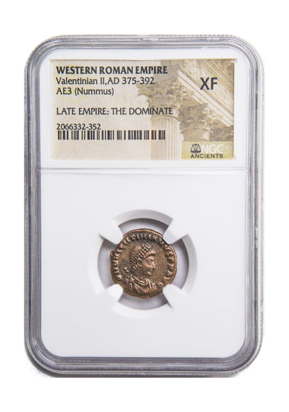 Valentinian II Roman AE3 (AD 375-392) NGC