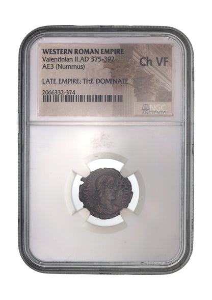 Valentinian II Roman AE3 (AD 375-392) NGC