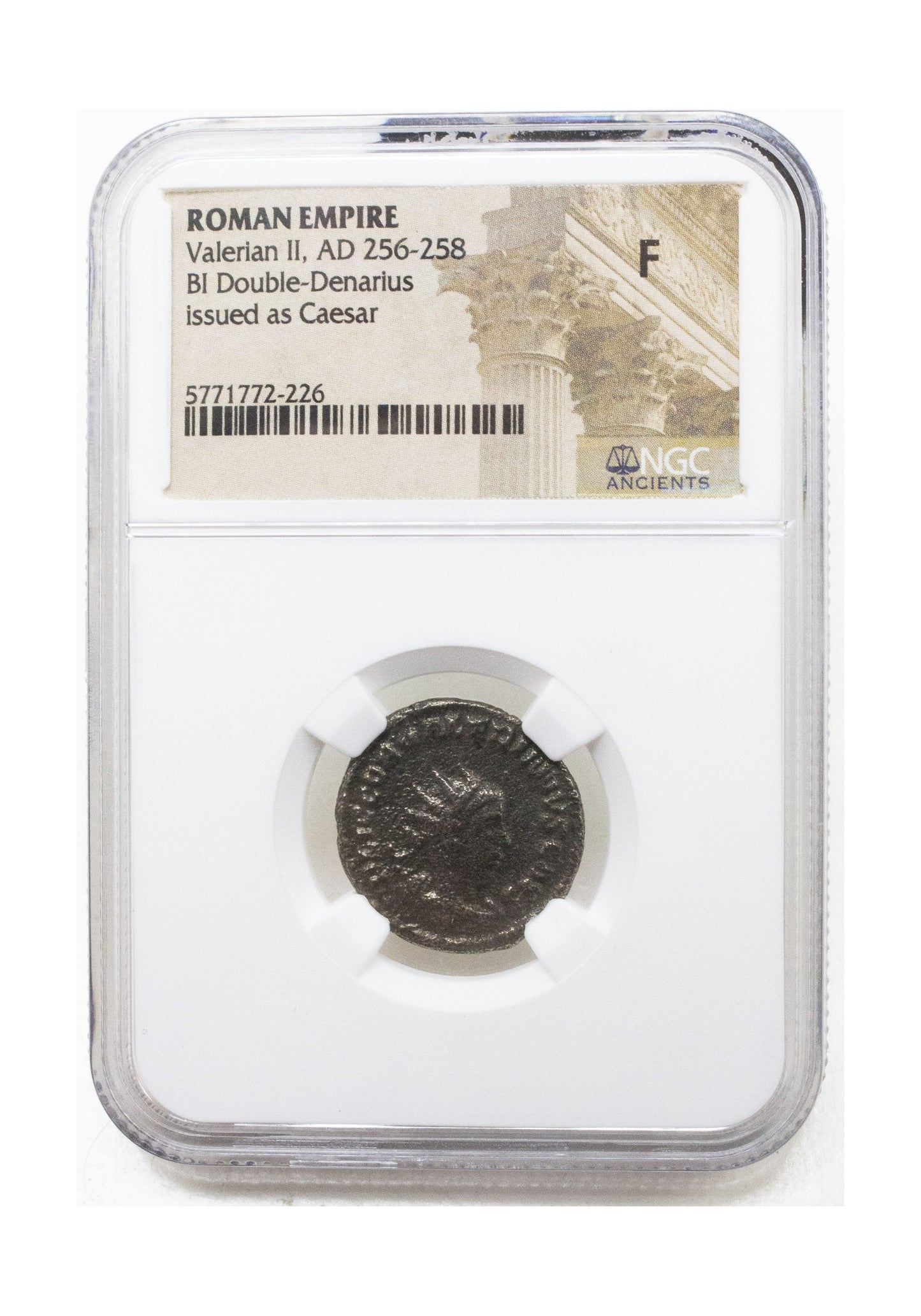 Roman Silver Antoninianus Of Valerian II (AD 253–257) NGC