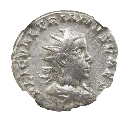 Roman Silver Antoninianus Of Valerian II (AD 253–257) NGC