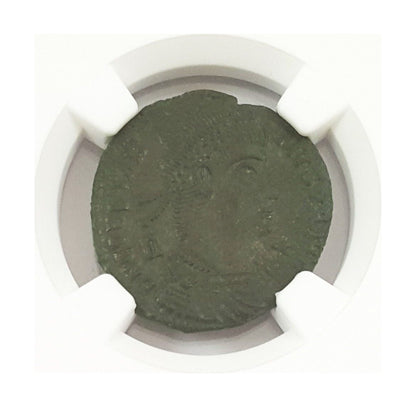 Vetranio Roman AE (AD 350) Issued in the Name of Constantius II NGC