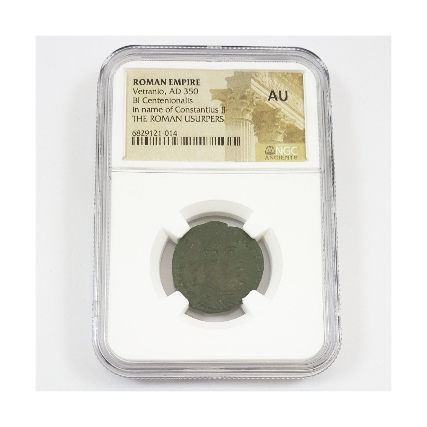 Vetranio Roman AE (AD 350) Issued in the Name of Constantius II NGC