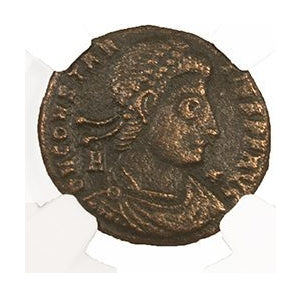 Vetranio Roman AE (AD 350) Issued in the Name of Constantius II NGC