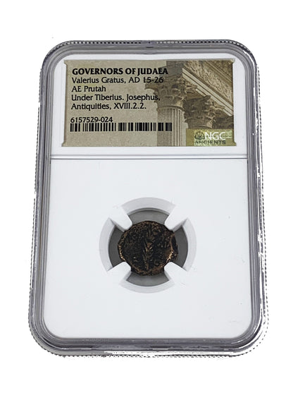 Judaea AE Prutah Of Valerius Gratus (AD 15–26) NGC