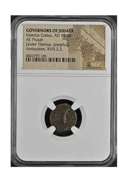 Judaea AE Prutah Of Valerius Gratus (AD 15–26) NGC